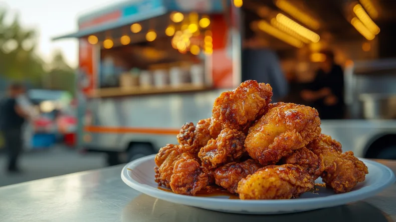 Foodtruck voor kipspecialiteiten inclusief standplaatsen, veel vaste terugkerende klanten en goede naamsbekendheid. Neem contact op via Brookz.