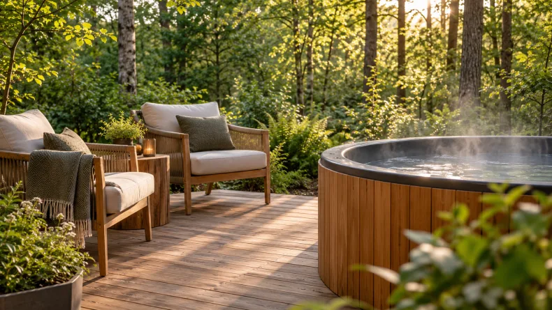 A rental company with six wellness chalets located near a national park. Contact us at Brookz.