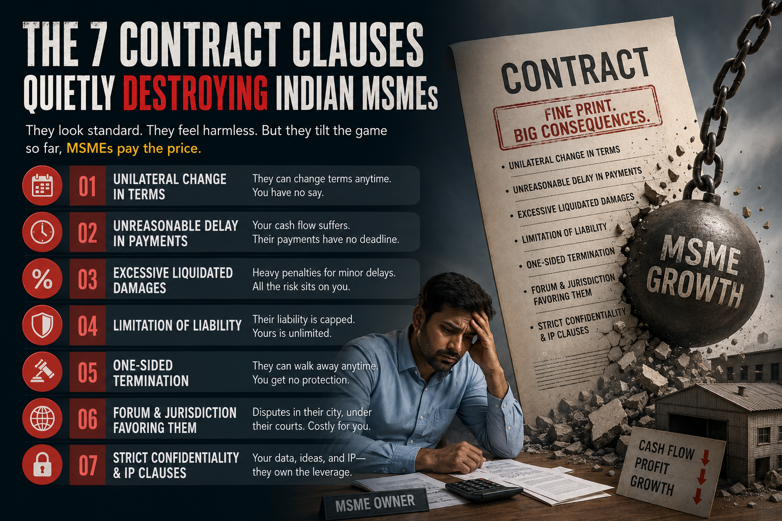 The 7 Contract Clauses Quietly Destroying Indian MSMEs