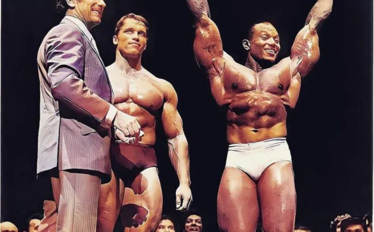 Mr. Olympia 1969 - Arnold Schwarzenegger & Sergio Oliva
