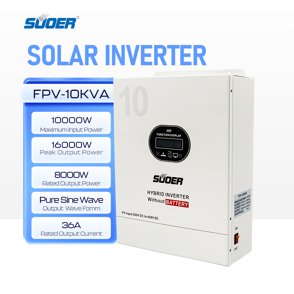 10.0KW-10.2KW Solar PV MPPT Hybrid Inverter with Wi-Fi