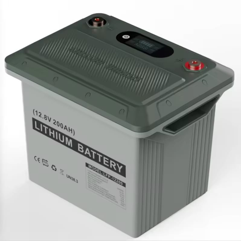 2.56KWh 200Ah, 12.8V Lithium Battery (LiFeP04).  12.8V 200Ah 2560WH
