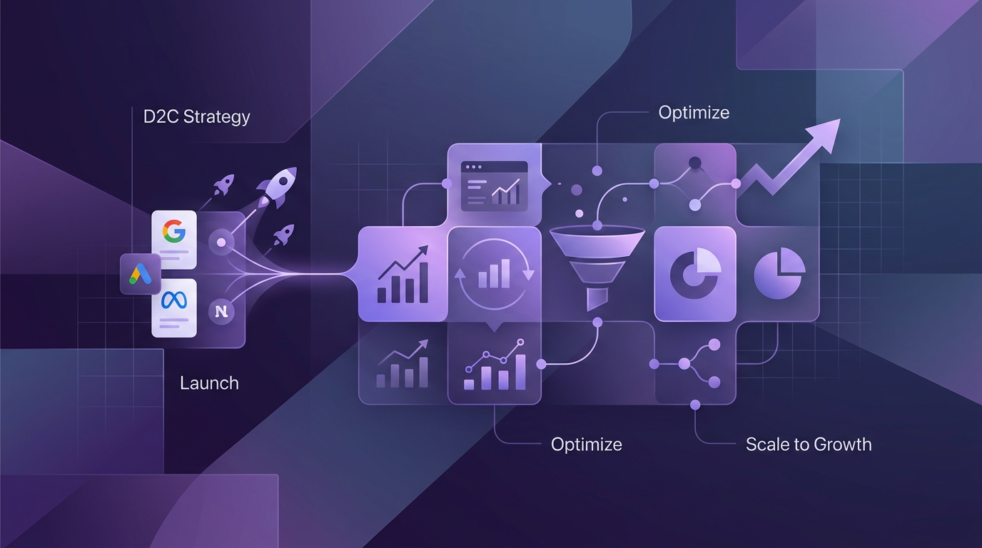 D2C Paid Marketing Strategy: How to Scale Google & Meta Ads from Launch to Growth