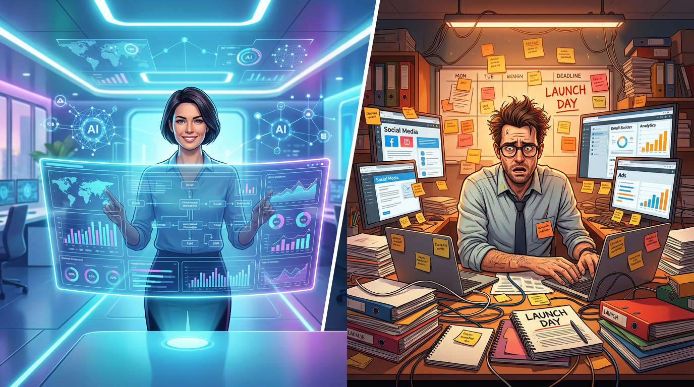 Autonomous Campaign Execution vs Manual Multi-Channel Launch