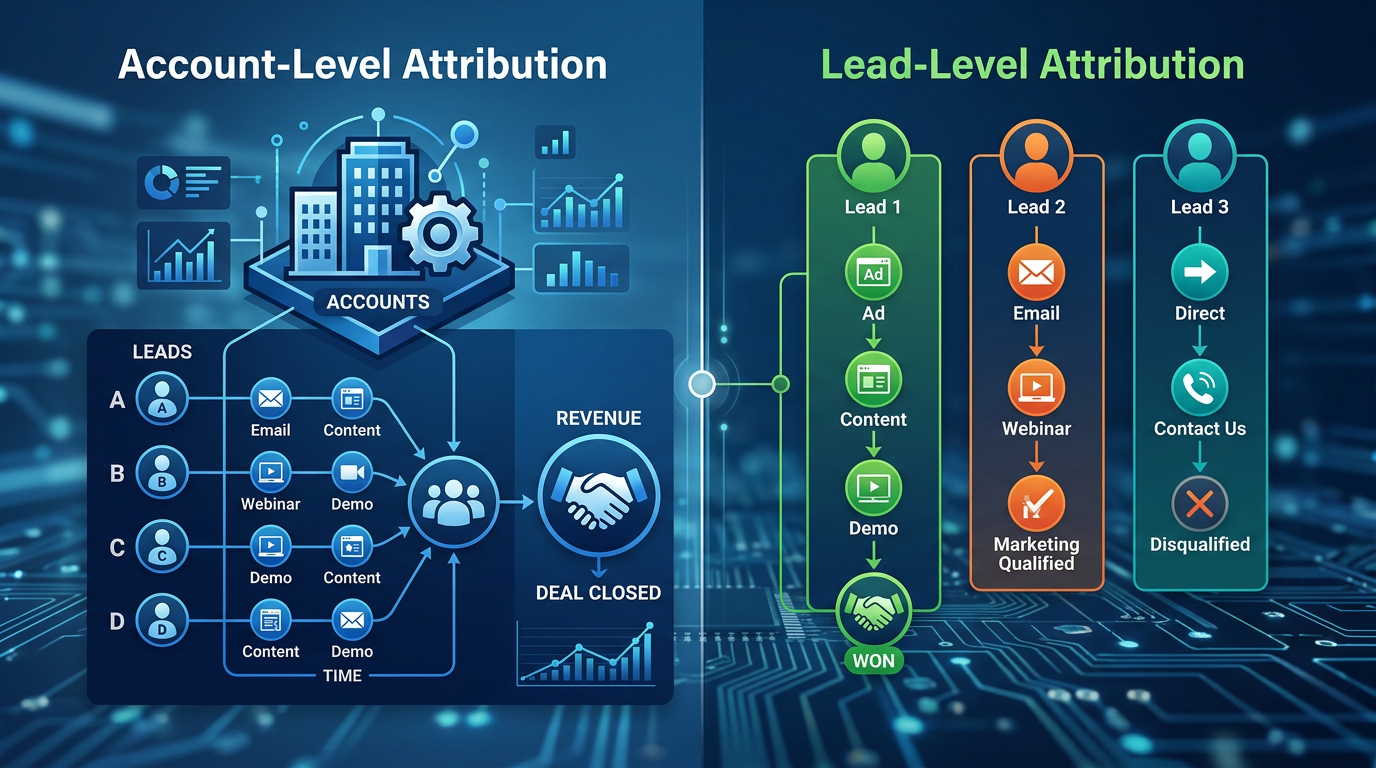 Account-Level vs Lead-Level Attribution in B2B