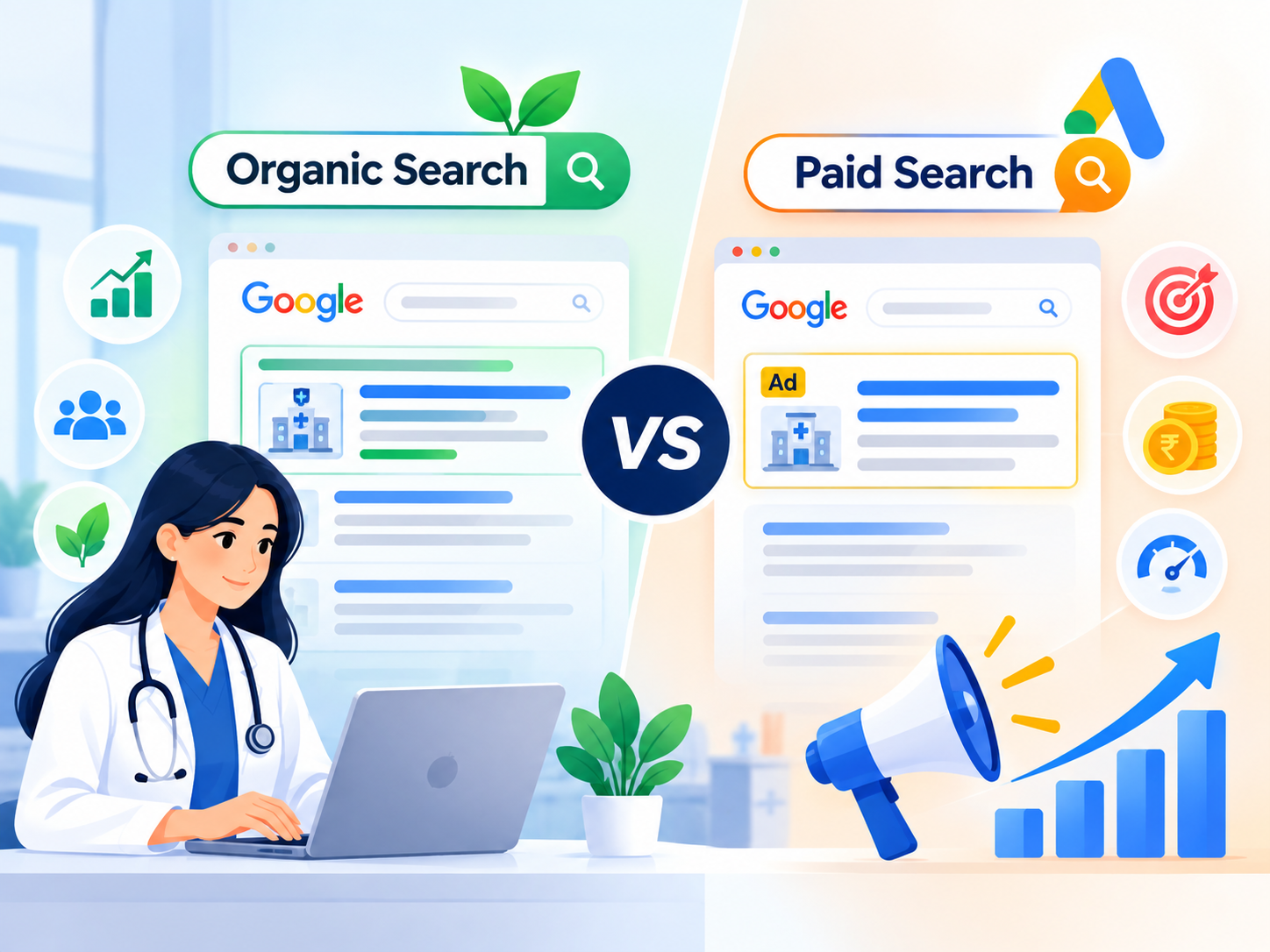 Organic Search vs Paid Search for Healthcare Businesses: Which Works Better?