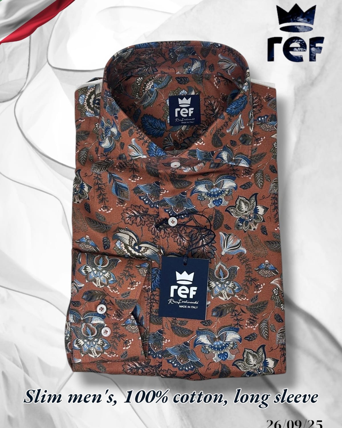 Floral Brown Cotton Shirt