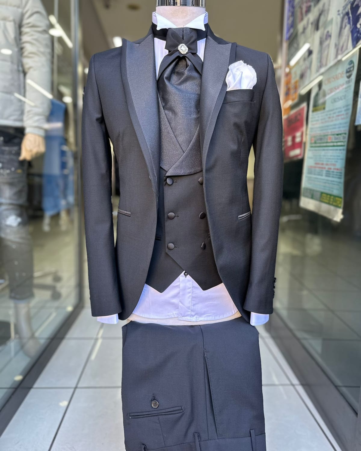 Assorted Women's Heels, Flats, and Men's Suits - front