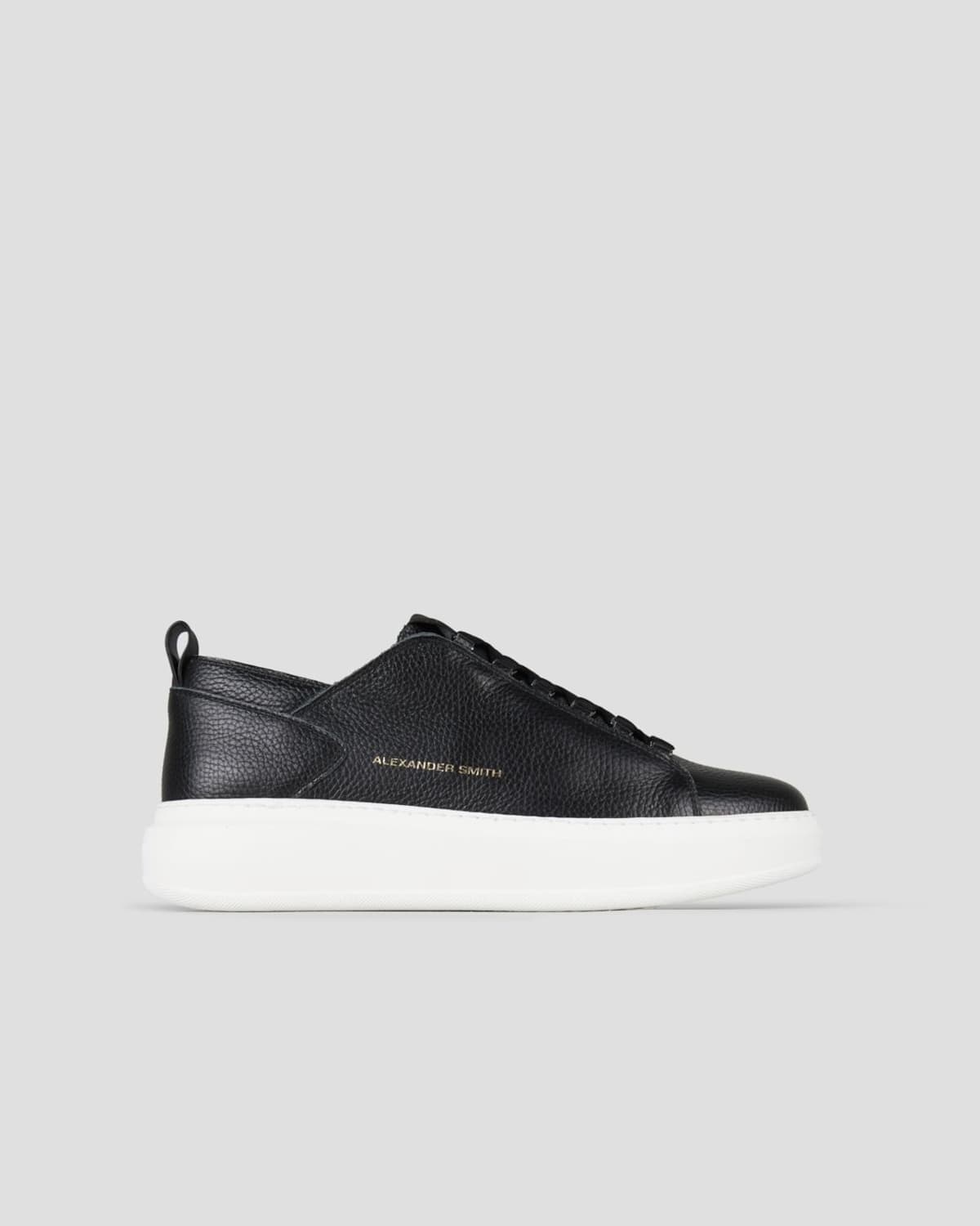 Alexander Smith Leather Platform Sneakers - side