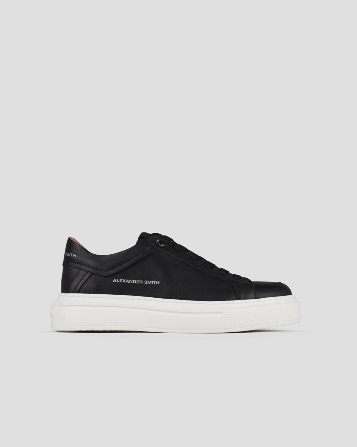 Alexander Smith Leather Platform Sneakers - side