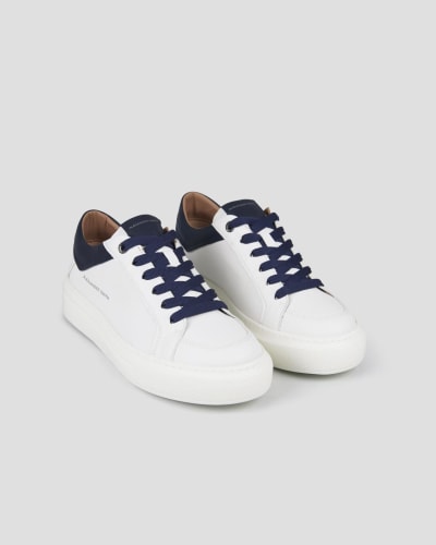Alexander Smith Leather Platform Sneakers - front