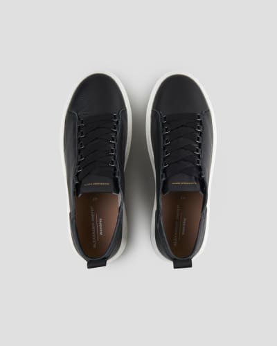 Alexander Smith Leather Platform Sneakers - view