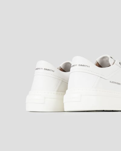 Alexander Smith Leather Platform Sneakers - back