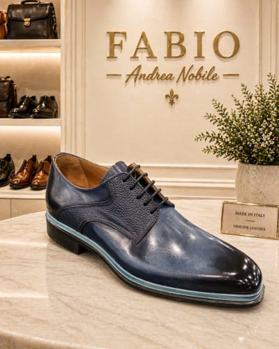 Men's Leather Dress Shoes - three-quarter