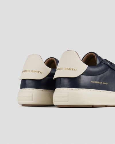 Alexander Smith Leather Platform Sneakers - back