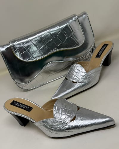 Assorted Men's Dress Shoes and Women's Heels with Matching Bags - three-quarter