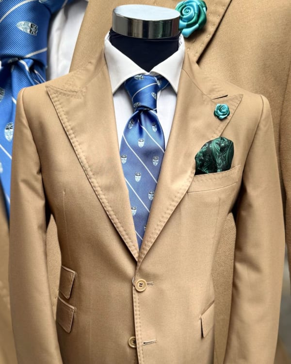 Tan Formal Men's Suit