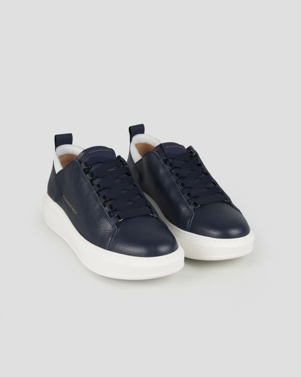 Alexander Smith Leather Platform Sneakers
