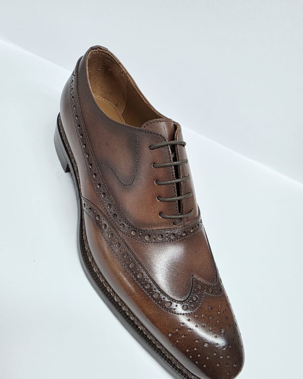 Brown Leather Wingtip Oxford