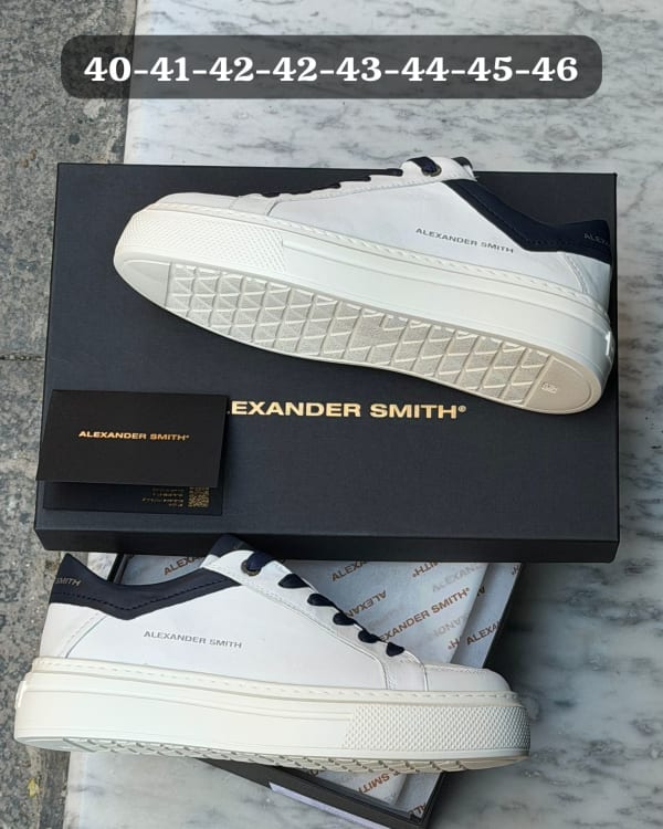 Alexander Smith Leather Platform Sneakers