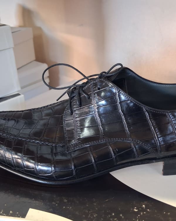 Men's Alligator Embossed Leather Dress Shoes
