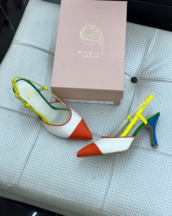 Women's Pointed Toe Slingback Heels