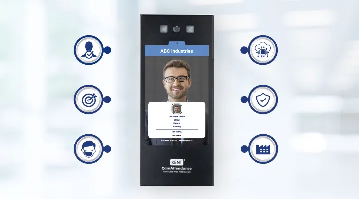 Face Attendance Machine Standalone Time & Attendance solution - KENT Cam