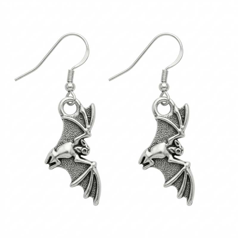 Bat Animal Charm Earrings