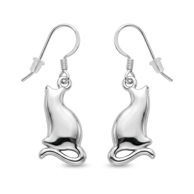 Cat Animal Charm Earrings