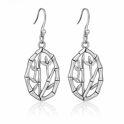 Bamboo Charm Earrings