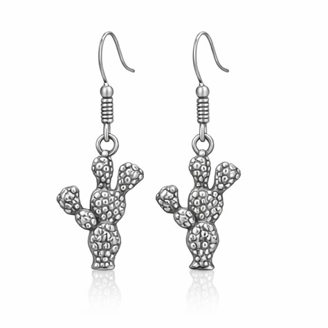 Prickly Pear Charm Earrings