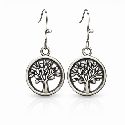 Tree of Life Charm Earrings