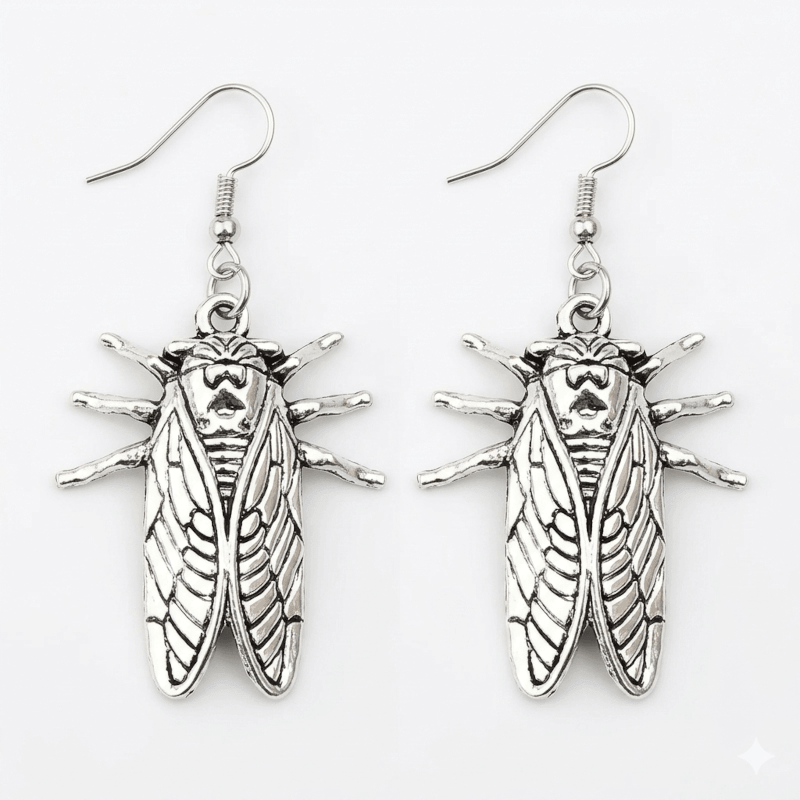 Cicada Animal Charm Earrings