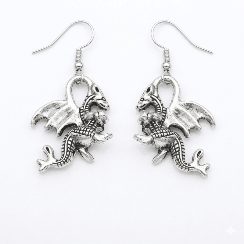 Dragon Animal Charm Earrings