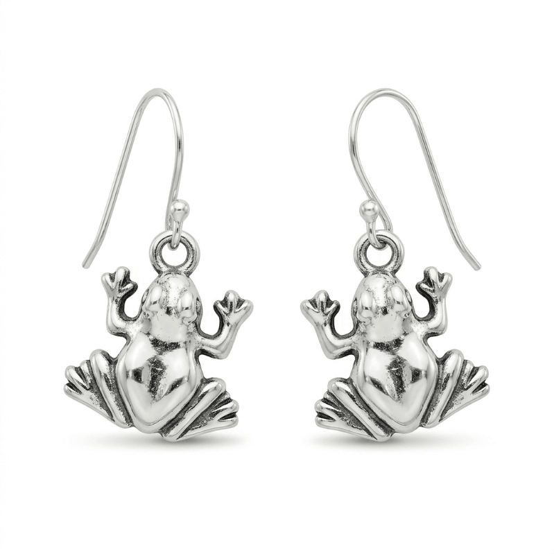 Frog Animal Charm Earrings