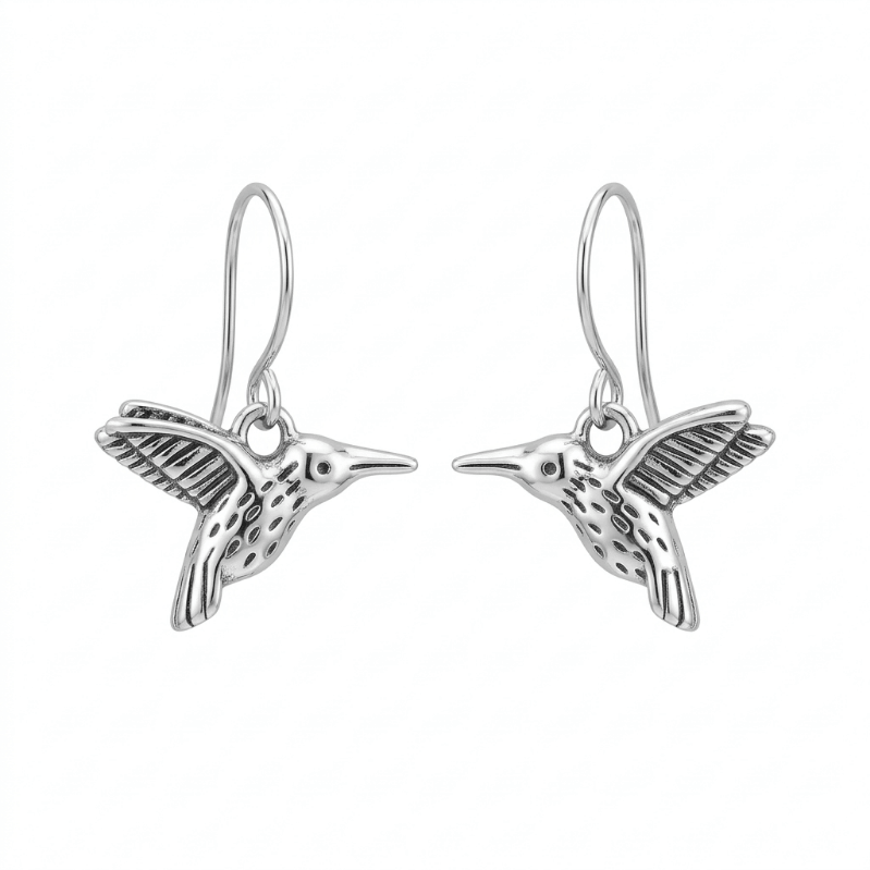 Hummingbird Animal Charm Earrings