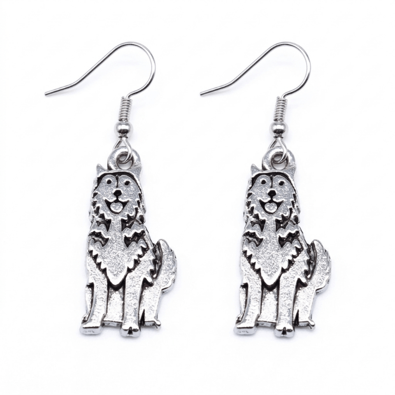 Husky Animal Charm Earrings