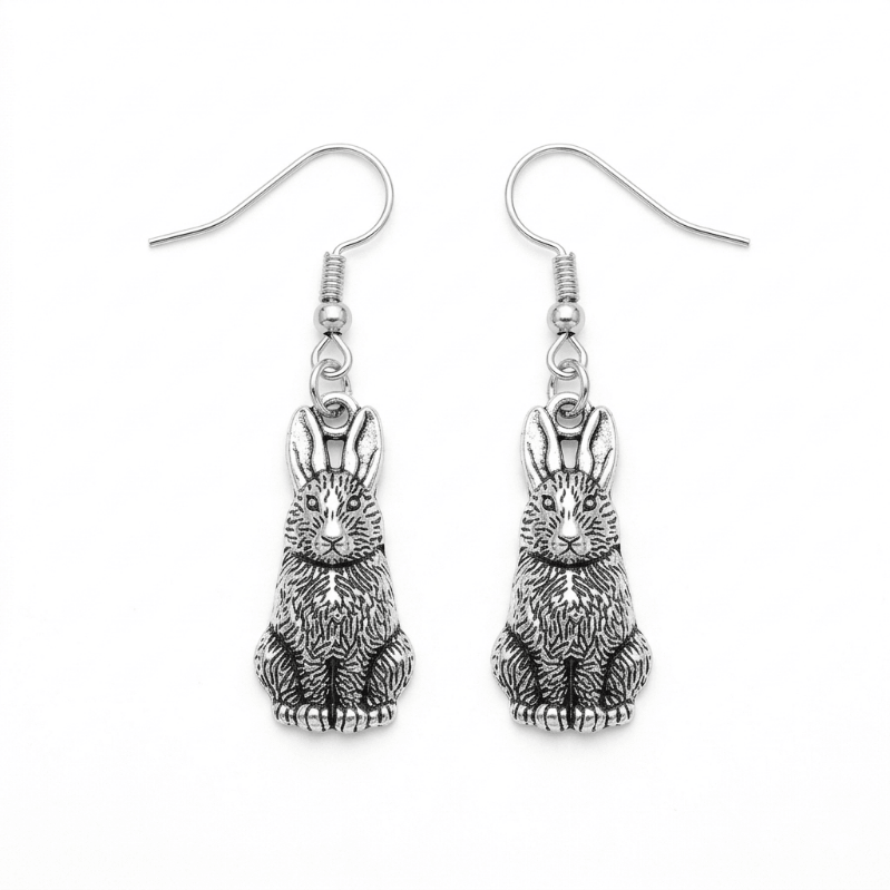 Hare Animal Charm Earrings