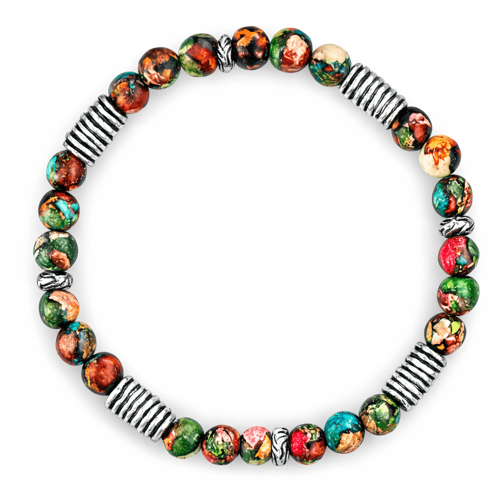 Rainbow Covenant Bracelet — Silver-tone Spacers