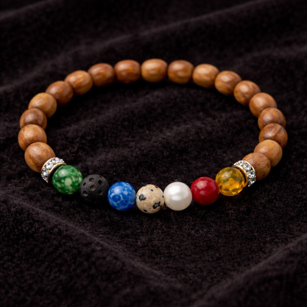 7 C's Olive Wood Bracelet