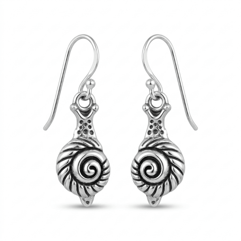 Snail Animal Charm Earrings