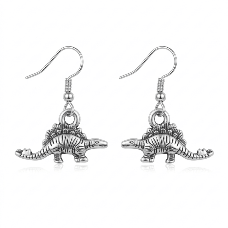 Stegosaurus Animal Charm Earrings
