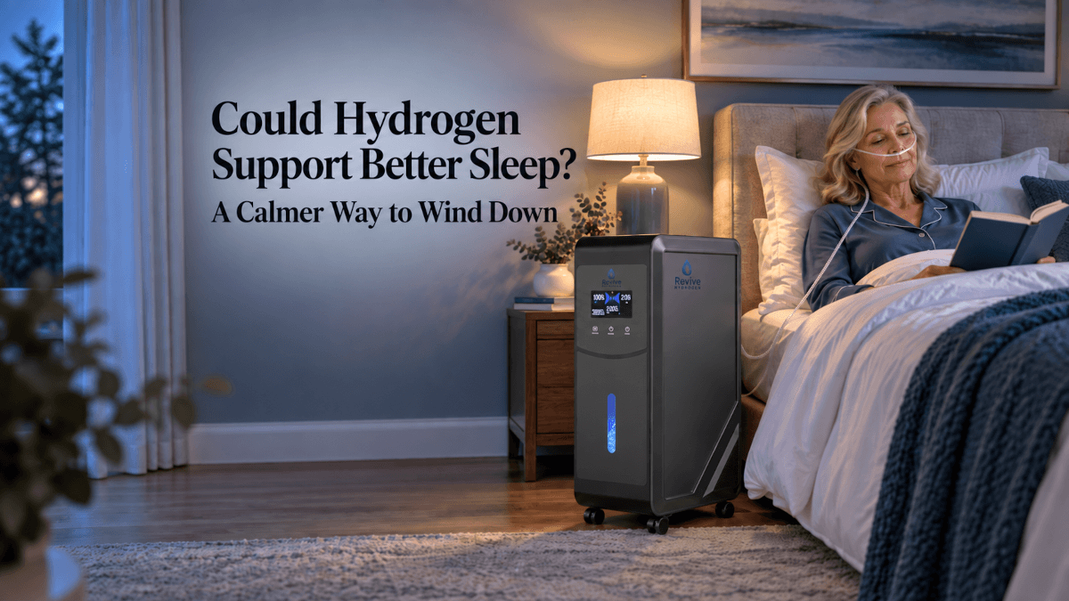 Winding down for the night with a Revive Hydrogen generator