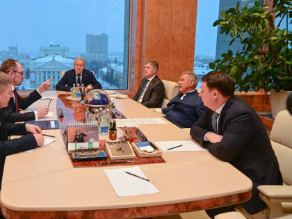 Состоялась встреча Рустама Минниханова с начальником Главгосэкспертизы России Игорем Маныловым