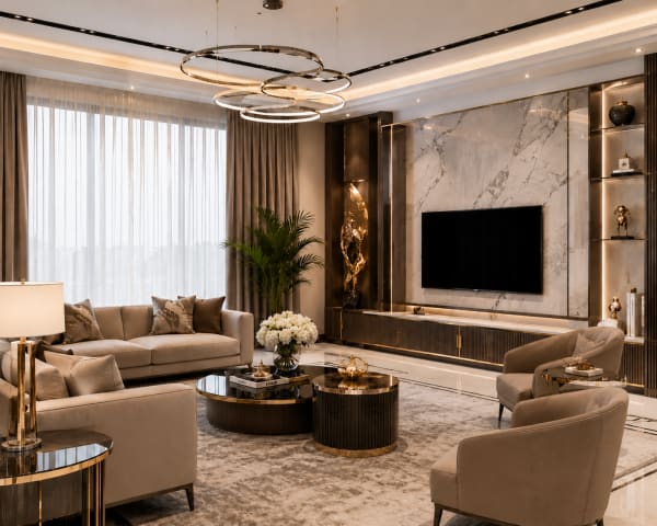 Cream lounge suite