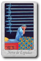Nine of Swords minor arcana tarot