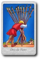Ten of Wands minor arcana tarot