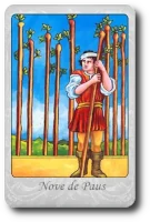Nine of Wands minor arcana tarot