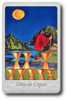 Eight of Cups minor arcana tarot