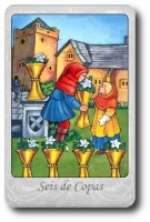 Six of Cups minor arcana tarot
